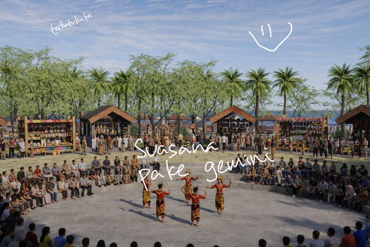 terbatubata's tweet photo. AI sebenarnya sangat membantu sekali dalam membuat presentasi desain arsitek menjadi lebih menarik tapi sejauh ini masih pre-sen-ta-si.

Untuk menghasilkan desainnya, ada prosesnya panjang yg arsitek lakukan, survey, analisis ini-itu, pokoknya banyak dan itu semua kalo mau dilakukan oleh AI, percaya, kamu bakal stres liat hasilnya. Udah nge-prompt detail panjang lebar, hasil desainnya ga masuk akal.

Ini proposal awal desain pusat hiburan yang pernah aku buat. Bahkan untuk ‘cuma visualisasi aja’, aku masih modeling + render sebelum aku lempar ke AI. 

Soalnya kalo ga seperti itu hasilnya ngawur seperti komponen yg ada dalam gambar tdk terskala jadinya desain tersebut tdk realistis. Setelah aku pelajari dan beberapa kali revisi prompt akhirnya hasil visualisasi AI nya sesuai.