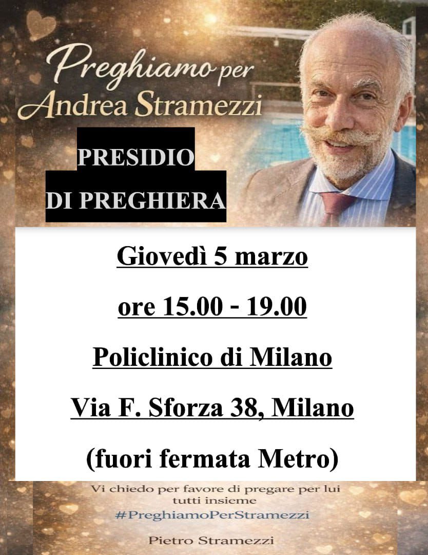 #PreghiamoPerStramezzi