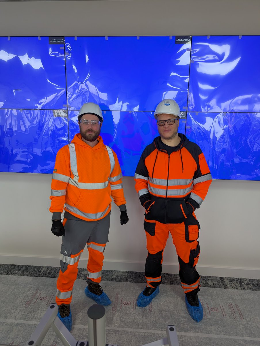 Jonny, Loxie and Dave have been working very hard this week on our latest installation in a brand new control room!