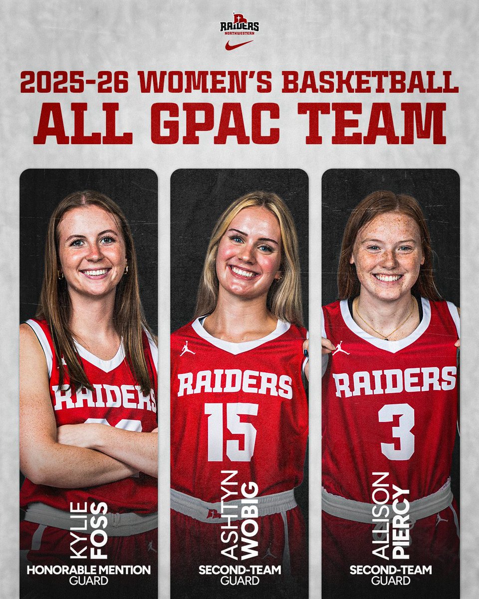 A trio of honors!

📰: nwcraiders.com/news/2026/3/4/…

#RaidersStandOut