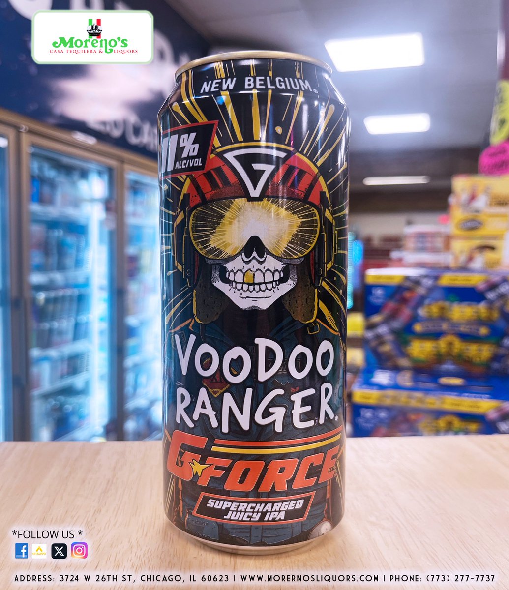 MorenosLiquors's tweet photo. 📷 BIG NEWS, RANGERS 📷
Voodoo Ranger G Force Supercharged Juicy IPA from New Belgium just rolled into Moreno’s Liquors
#lavillita #LittleVillage #thewindycity #liquorstore #chicagoliquorstore #chicago #craftspirits #newbeerhere #newarrivals #nowinstock #beerandpop @voodooranger https://t.co/HUA2zsNRmC
