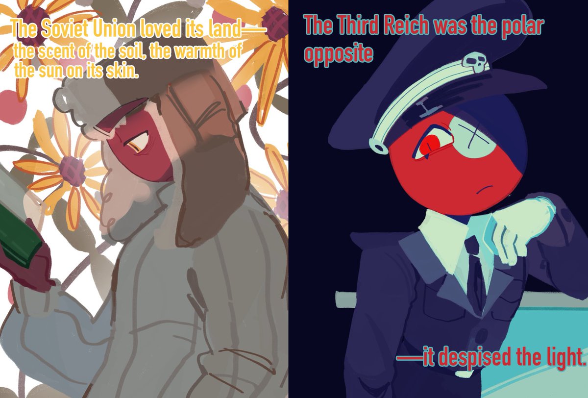 ybtime114514's tweet photo. This ship, to me, is like...

#sovietreich #CountryHumans https://t.co/oqb1iHZ4mV
