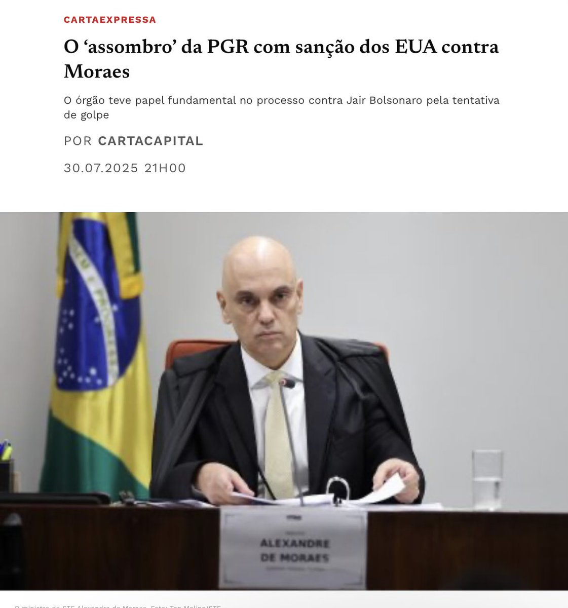 <a href="/marinahelenabr/">Marina Helena</a> Nada disso sensibiliza o Gonet. A única coisa capaz de lhe causar “assombro” é a Magnitsky pra cima do Moraes.