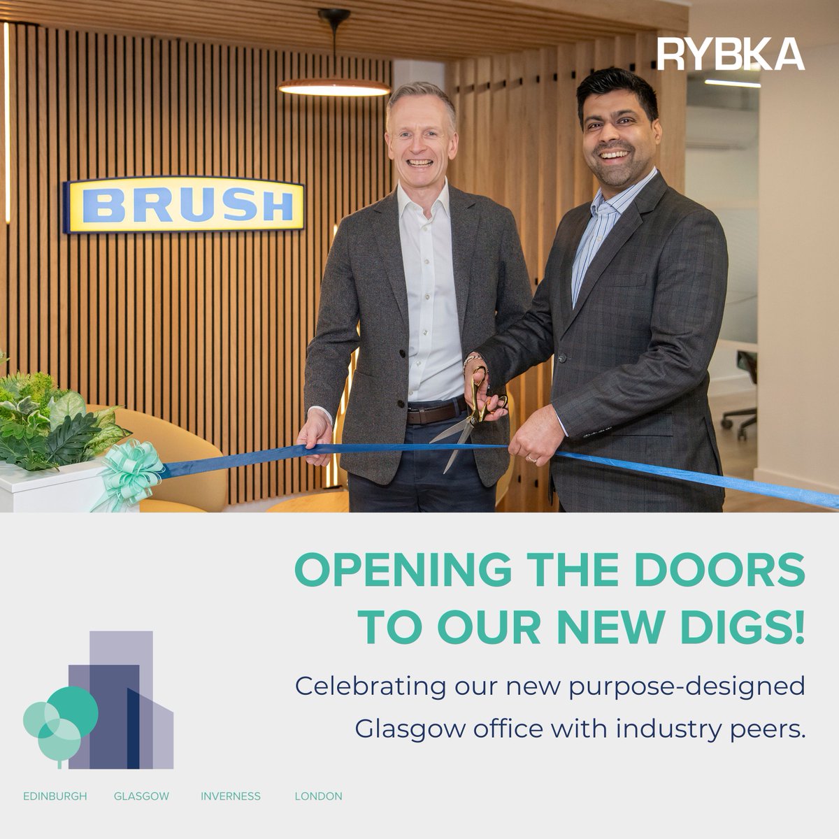 RybkaLtd's tweet photo. We recently celebrated the opening of our new purpose-built Glasgow office, welcoming colleagues and guests from across the Group!
​​​​
​​Read more about the day here - ​ https://t.co/YUL8ebvkes https://t.co/MVRvFyWyTq
