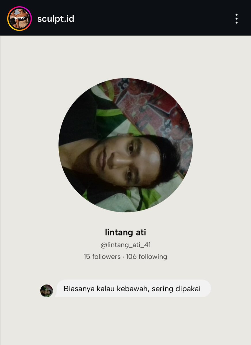 PUAS BGT 😂😂😂 brand shapewear local alias SCULPT reveal pelaku pelecehan yg dialami BA &amp; content creator nya 

udah mah jelek, miskin akhlak, otak isinya porno terus. banyak tingkah 😂