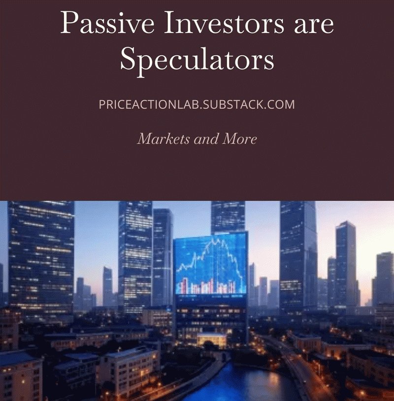 priceactionlab's tweet photo. New free article: Passive Investors are Speculators. $SPX Link in reply below. 👇 https://t.co/XDwKvnN2Bl