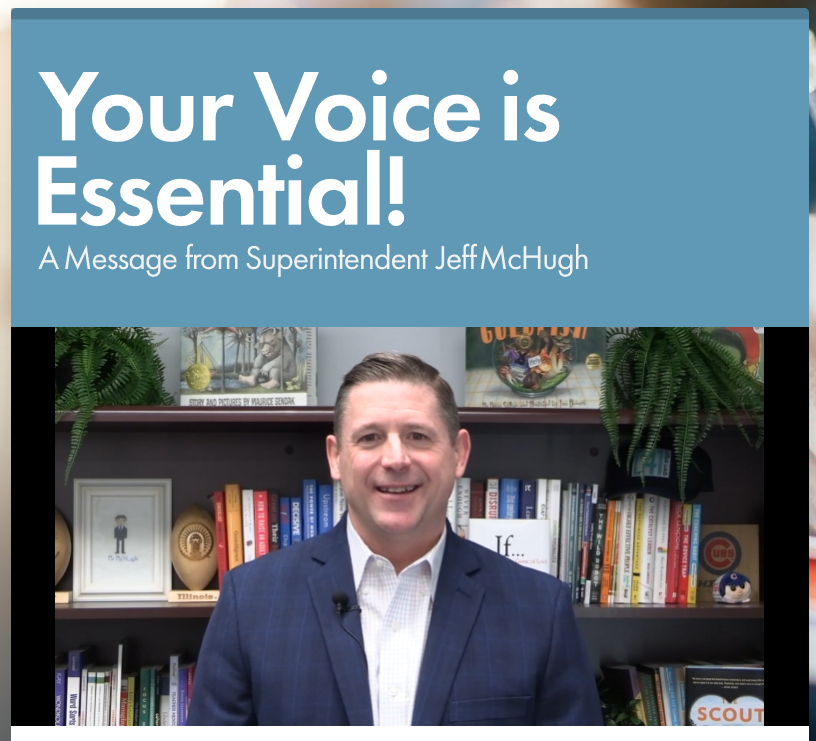 All current D41 parents are asked to participate in a brief survey to help gather valuable data to inform school improvement. The Illinois 5Essentials Parent Survey is administered annually and is open through March 13 at d41.org/parentsurvey. MORE: app.smore.com/n/9cnrf