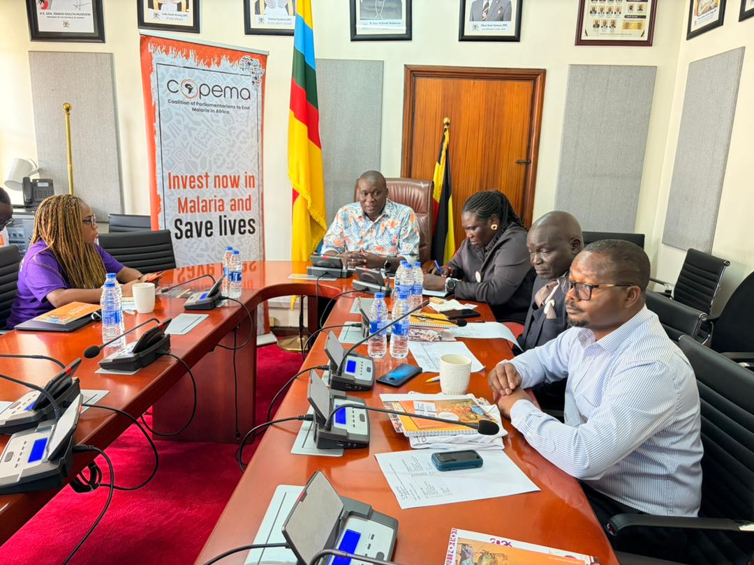ImpSanteAfrique's tweet photo. On February 23rd, 2026 at the Parliament of Uganda 🇺🇬, @ImpSanteAfrique met with members of @COPEMA_Malaria for strategic discussions on domestic health funding.

Together, we are working to strengthen national commitments and more domestic resources mobilization to #EndMalaria https://t.co/Bd22OF3UOh