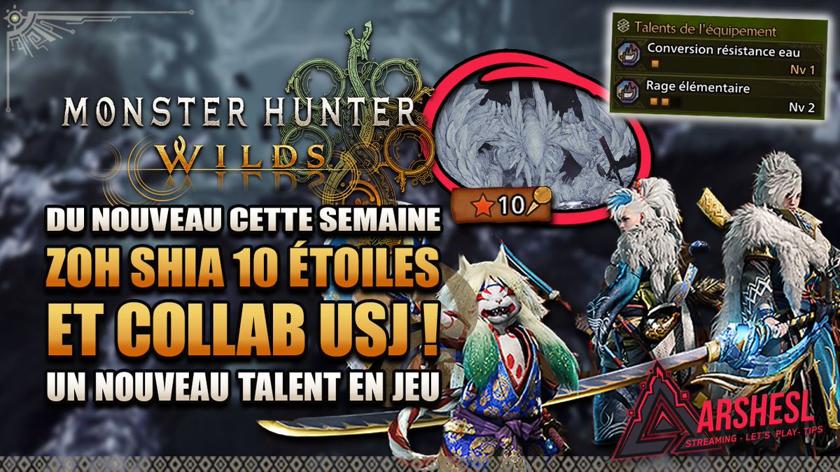 Aller hop, encore de la nouveauté sur #MHWilds cette semaine ! 
(oui je charbonne beaucoup en ce moment, j'ai vraiment envie que ça fonctionne)

🔗 youtube.com/watch?v=nEfw7O…
