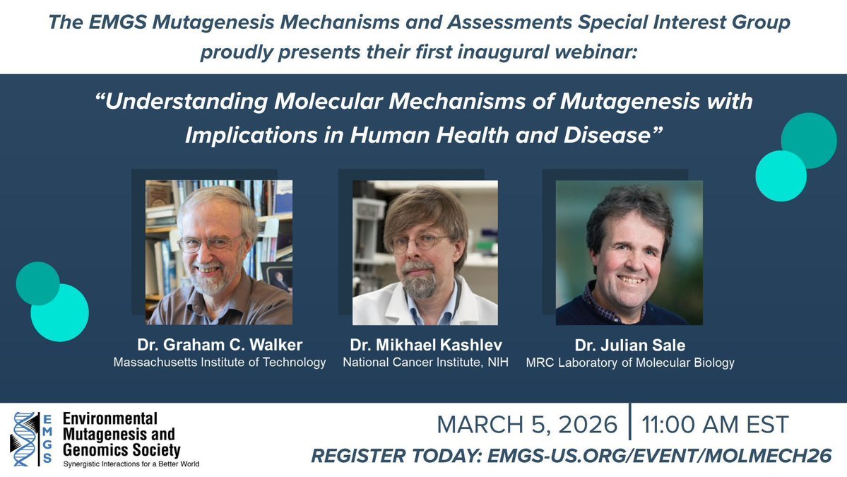 Environmental Mutagenesis and Genomics Society tweet media