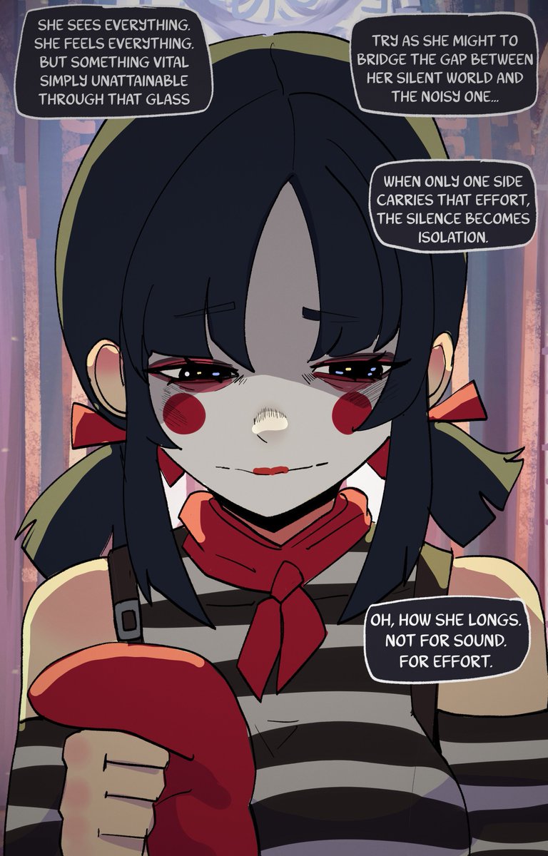 basedbinkie's tweet photo. Jester morning routine vs Mime morning routine