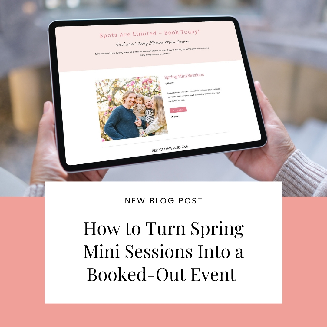 Spring minis can be one of your most profitable weekends — but they won’t book themselves.
Want fully booked days instead of scrambling? It starts with strategy.

Read how: blog.photobiz.com/blog-post/how-…