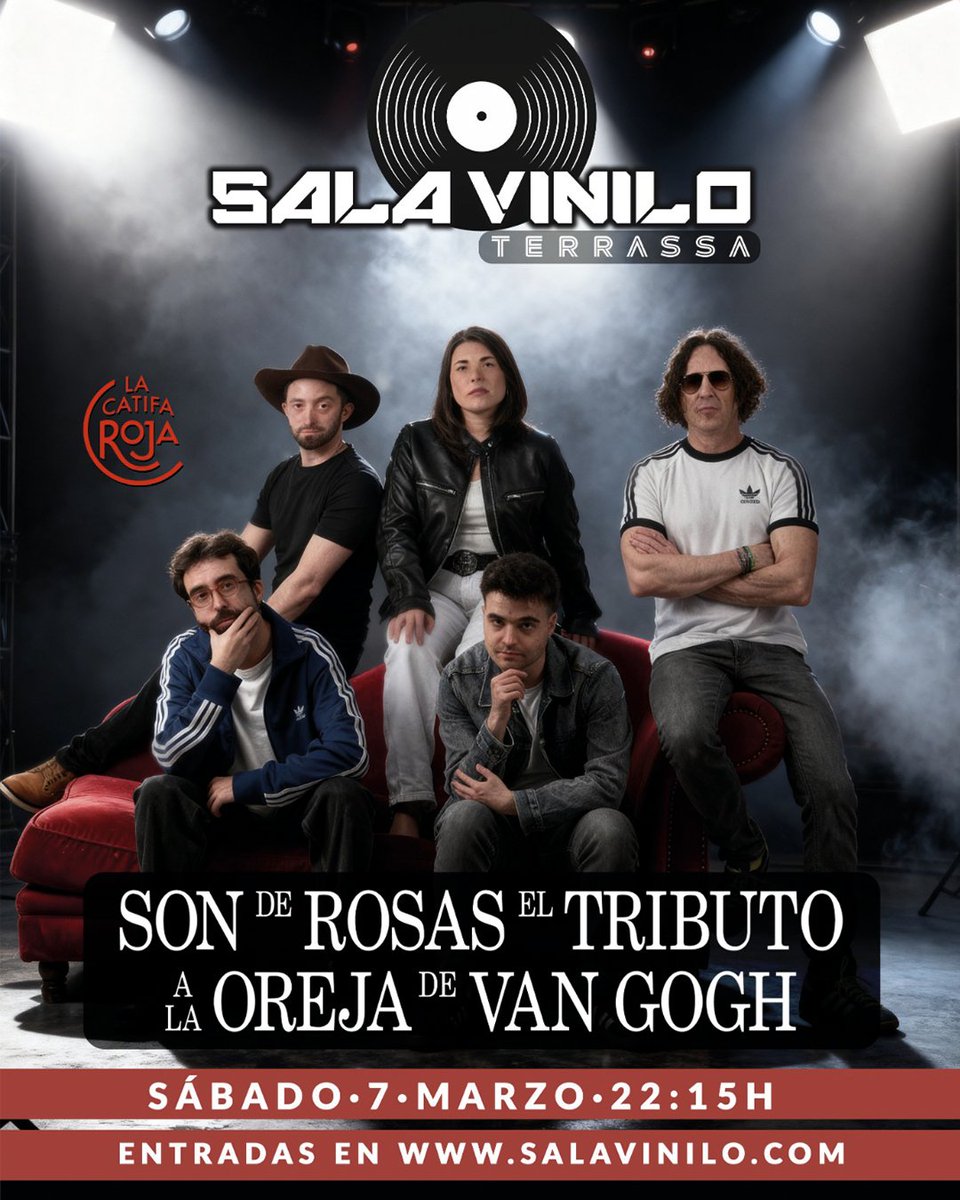 MonTerrassa's tweet photo. ✨🌹 @sonderosas – Tribut a La Oreja de Van Gogh 🌹✨

📅 Dissabte, 7 de març de 2026
🕙 22:15h (Obertura de portes: 21:30h)

Arriba el nou espectacle immersiu de 𝗦𝗼𝗻 𝗱𝗲 𝗥𝗼𝘀𝗮𝘀, amb més de 150 concerts d’experiència, per fer-te viure un tribut a La Oreja de Van Gogh com mai abans l’has sentit.

🎤 Un extens repàs a la trajectòria de la banda de Donosti
💫 Especial protagonisme a l’etapa icònica amb Amaia Montero
🎶 Sense oblidar els grans hits de Leire

SON DE ROSAS combina:
🌌 Un potent xou audiovisual que et transportarà a l’univers LODVG
👗 Canvis de vestuari amb outfits icònics d’Amaia (directes i videoclips)
⚡ Un repertori renovat amb més temes, entrellaçats a un ritme vertiginós

Una experiència única, emocionant i plena de records.

Si has cantat Rosas, La Playa o Puedes contar conmigo… aquest concert és per a tu. 💙

🎟️ Entrades: https://t.co/n0lzp0QhbK

#TributLODVG #LaOrejaDeVanGogh