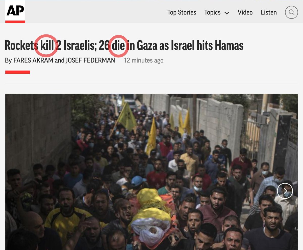 A perfect example of the double standards in media. 🇮🇱🇵🇸