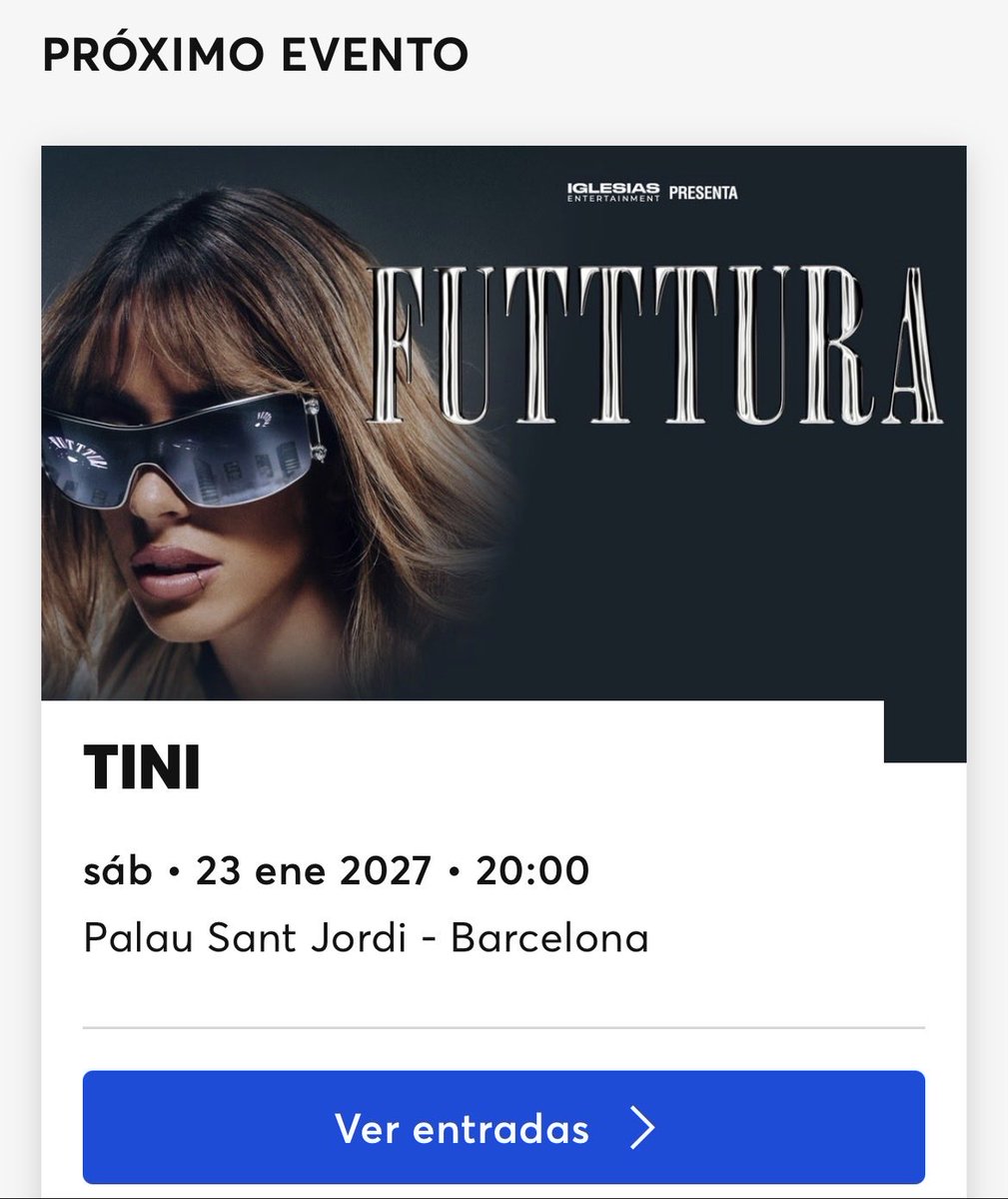 Después 4 años… nos vemos en BARCELONA 🇪🇸 <a href="/TiniStoessel/">tini</a> ❤️❤️
No aguanto más!!!