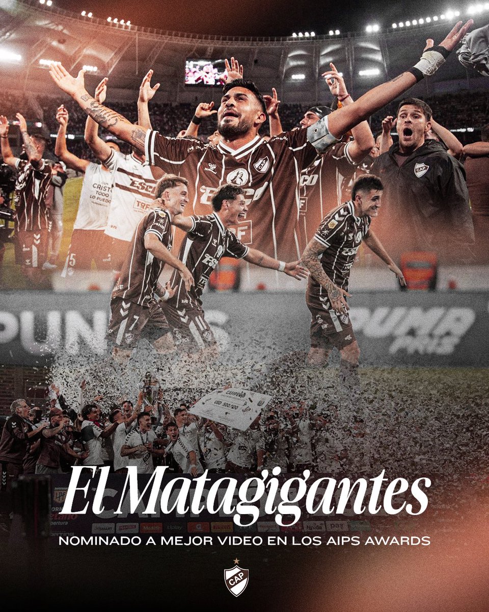 📝🎖️ Al Club Atlético Platense le complace anunciar que  "El Matagigantes" fue nominado a mejor video corto del año en los AIPS Awards, los máximos galardones internacionales en el periodismo deportivo entregados por la Asociación Internacional de la Prensa Deportiva.

📽️ Dichos