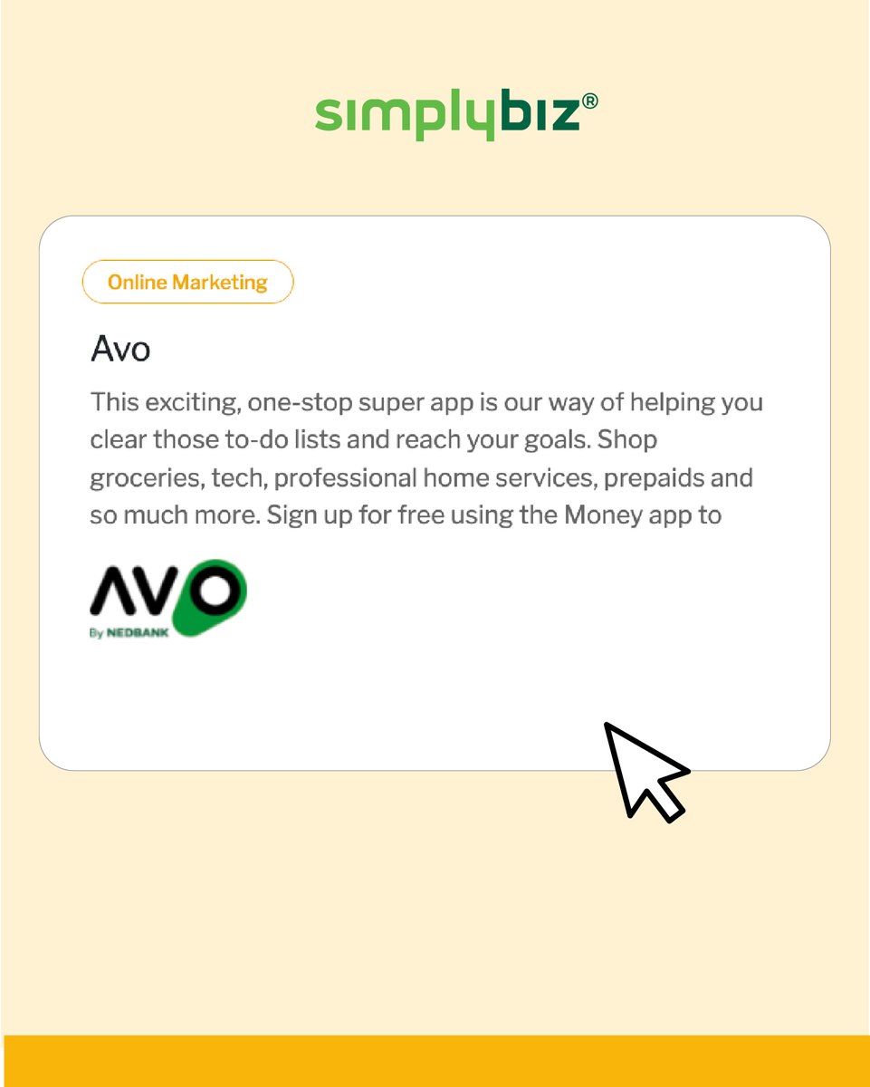 SimplybizSA's tweet image. The SimplyBiz Business Solutions pillar brings together practical, trusted tools to help you connect with customers, promote your business, and sell smarter.

Just SimplyBiz it! simplybiz.co.za/Solutions/star…

#SimplyBiz #BusinessSolutions#SalesAndMarketing#GrowYourBusiness