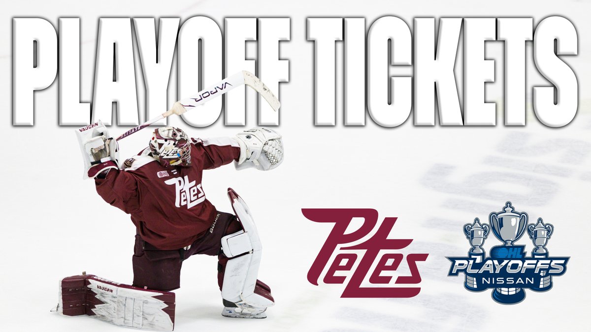 ROUND 1 SINGLE GAME PLAYOFF TICKETS ARE ON SALE NOW

Details ⬇️

chl.ca/ohl-petes/arti…