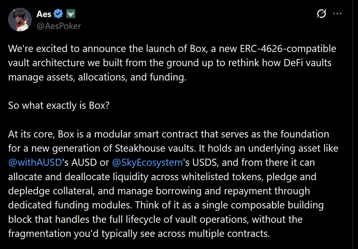 jalah___'s tweet photo. Impressed by @SteakhouseFi's own app and innovative vault's contract.
Yet a bit worried at the same time by the ability of @Morpho to retain long-term its curators within its ecosystem, as they start launching their proprietary vaults in their own UI. https://t.co/MlHt7KnEVm