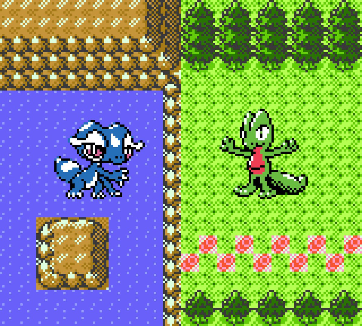 Gecko starters 💧🤝🌱

Gecqua &amp; Treecko