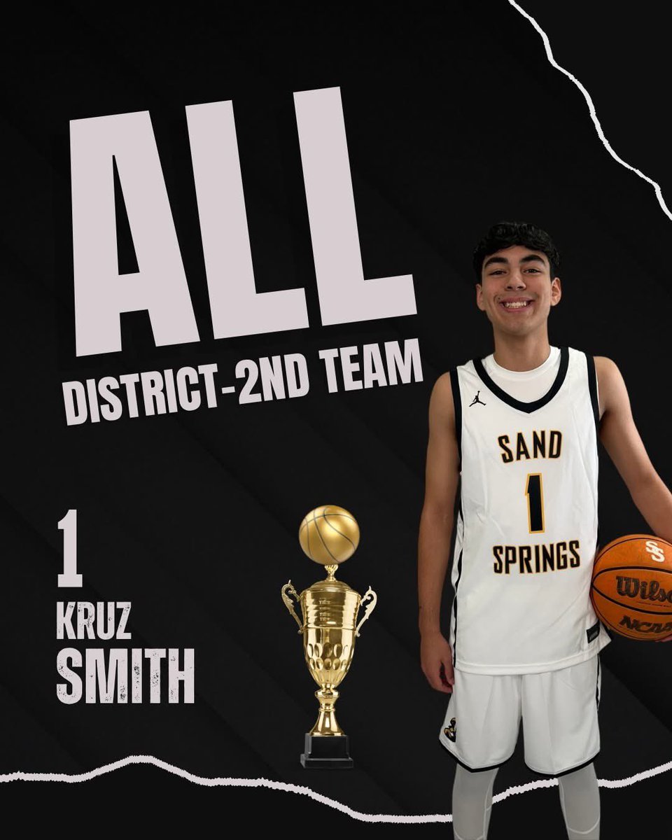 SanditeRecruit's tweet photo. Congratulations to Kruz Smith for earning 2nd Team All-District. 

Sand Springs has DUDES⬇️⬇️⬇️

https://t.co/aMCvjNqg4R

🟨⚫️🏆 https://t.co/zUeDGDn0Xc