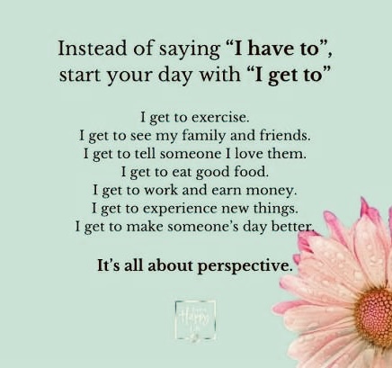 KindnessChamps's tweet photo. "Try this. Replace I "have" to with I "get" to and see the difference it makes to your mindset." Unknown
Hey grand people🥰
Shifting your mindset to "I get to" changes seeing what you are doing from obligation to opportunity🌟
Thanks #LiveAHappyLife😊
#opportunity #igetto❤️ https://t.co/XjXuZDfUGd