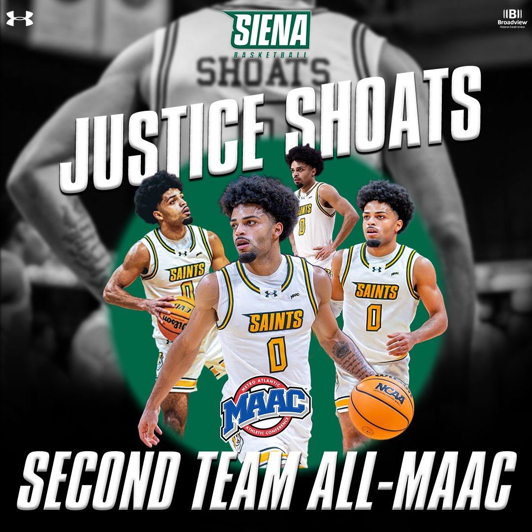 🥈 Zipping his way to a second straight Second Team All-MAAC honor

<a href="/Justiceshoats/">Justice Shoats</a> becomes our first repeat All-MAAC honoree in five years 👏

#MarchOn x #SienaSaints x #MAACHoops x #NCAAM