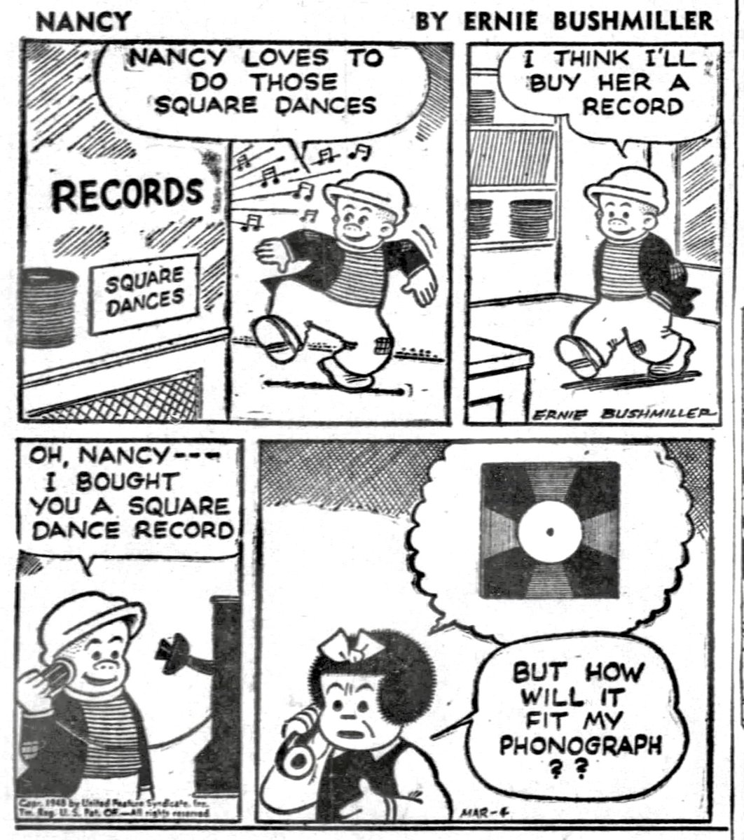 JohnnyCallicutt's tweet photo. Nancy By Ernie Bushmiller 
March 04,1948 https://t.co/fNOtgsGmXj