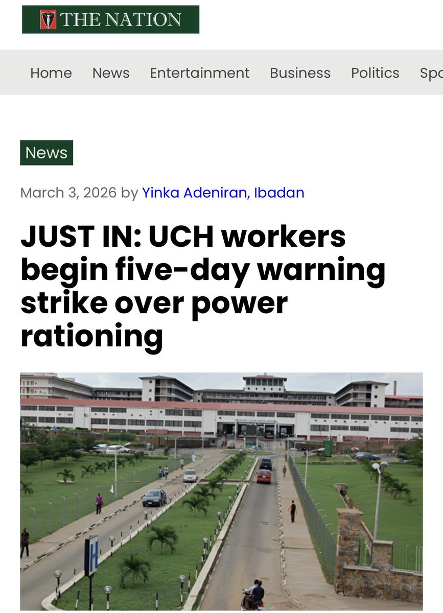 stbinspires's tweet image. Unstable electricity is the most expensive tax Nigerians pay.
It’s embedded in:
- Food prices
- Medical care 
- School fees
- Business exp
- Rent
- Everything.

Fix power, and half the inflation story changes #stbinspires @TheNationNews #UCH #nigerianeconomy