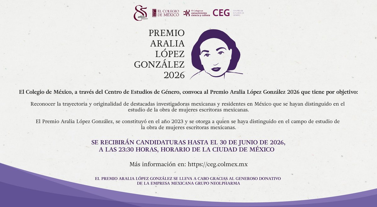 El Colegio de México tweet media