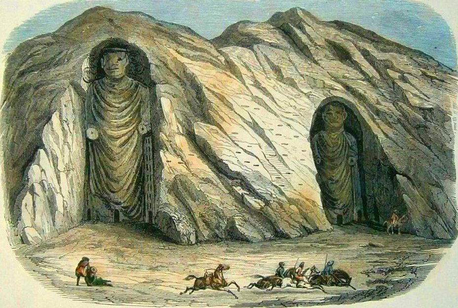 cartographer_s's tweet photo. The Buddhas at Bamyan - Xavier Raymond, 19th century https://t.co/Jgjlb6U0a4
