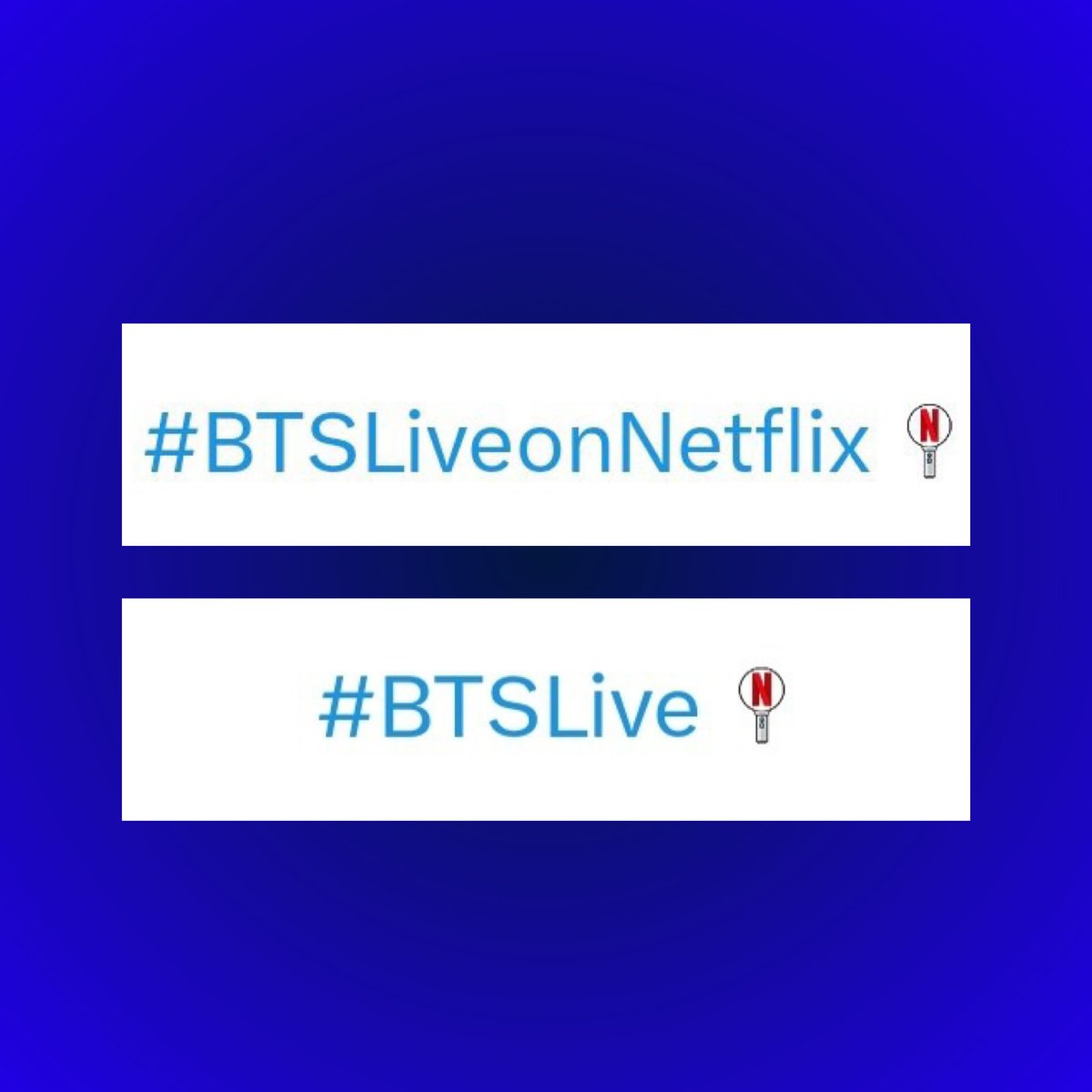 X/Twitter has added hashtag emojis for #BTSLiveonNetflix and #BTSLive.