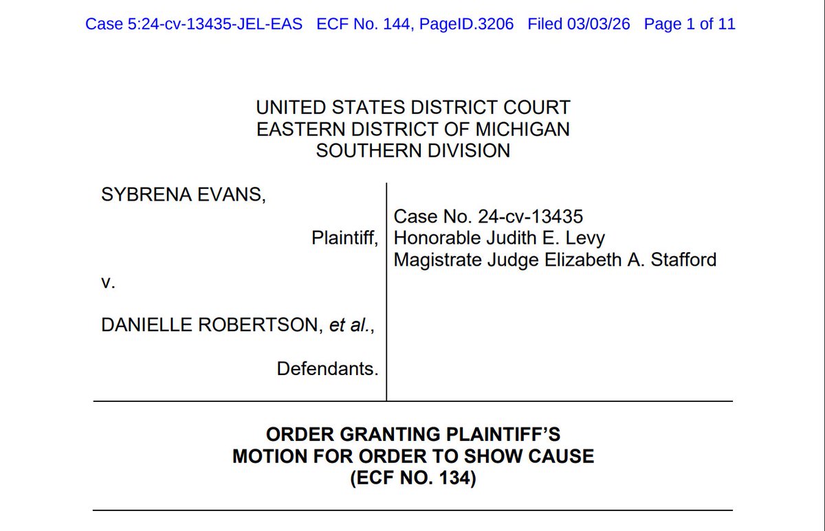 unwinewithteddy's tweet photo. Hey MOB!  Here's the latest update from my case: The United States Magistrate Judge Elizabeth A. Stafford has ordered Danielle Robertson to show cause why she should not be held in contempt and sanctioned for her defiance of Judge Levy's orders to disclose her legal name and postal address.                                                                                                                                     #unwinewithteddy #runtellthattoo #dfordanielle #danirobertson #truthtellerdani @truthtellerdani https://t.co/7vj804fOHu via @YouTube
