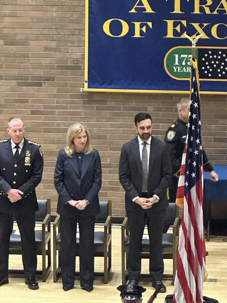 kekoretski's tweet photo. .@NYCMayor appears with @NYPDPC. Tisch and other top NYPD officials briefed Mamdani Saturday morning following the Iran strikes, and again Monday, according to a city official. Mamdani is expected to hold these briefings every two to three days as needed, @MarkMorales51 reports https://t.co/2pfPEhma73