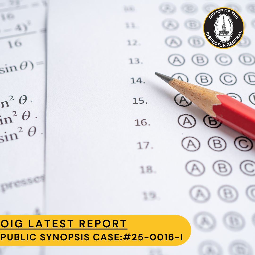 Baltimore City OIG tweet media