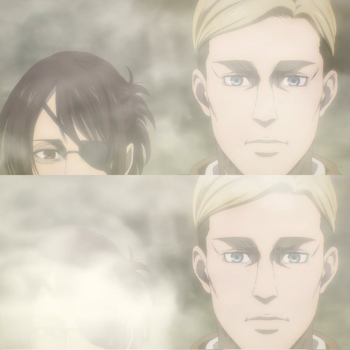 "ofc drew their favorite ship"

This was animated by Mappa and requested by Hajime Isayama himself.

I guess Eruri is everyone's favorite ship, including the author's😉