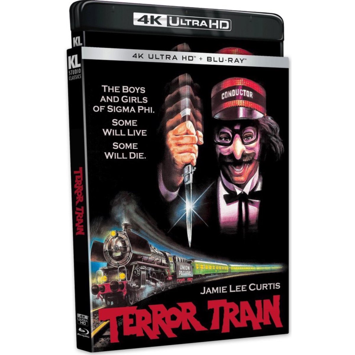 VHSDVDBLURAY4K's tweet photo. Coming to 4K UHD &amp; Blu-ray via Kino on 5/26

Terror Train (1980) https://t.co/8Ph6lVDMQW