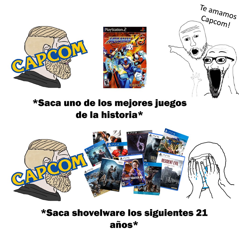 Capcom cuando le preguntas dónde están sus buenos juegos: 
Son lost media pibe 👀

#Capcom #Megaman #ResidentEvilRequiem