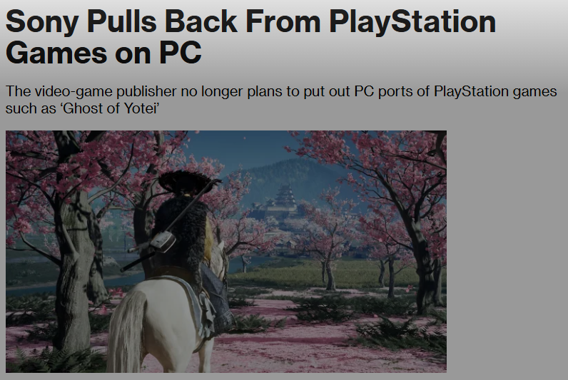 el_yuste_'s tweet photo. Jason Schreier lo confirma: Sony no sacará sus single player en PC. Saros, Yotei o Wolverine se quedarían en PS5.

Multiplataformas como Tokkon o de estudios como Kojima tendrán autonomía para decidir.

Los motivos podrían ser las bajas ventas y el daño a la marca Playstation. https://t.co/ogQQfhlGN2