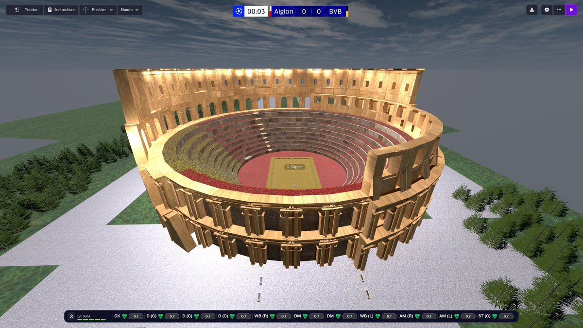 🏟️🔥 FM26 3D Stadium Megapack
🆕 "Going European Part 1" Update 2.3 by @bassyboy is out!

🔩 New &amp; Reworked Stadiums from:
🇬🇧 🇬🇷 🇨🇭 🇲🇹 🇮🇹 🇷🇸 🇭🇷 🇪🇸 🇨🇿 🇳🇴 🇦🇷

✨ Key Improvements
• Environment lighting
• Crowds, adboards &amp; match balls now react to lighting
• Experimental fix for