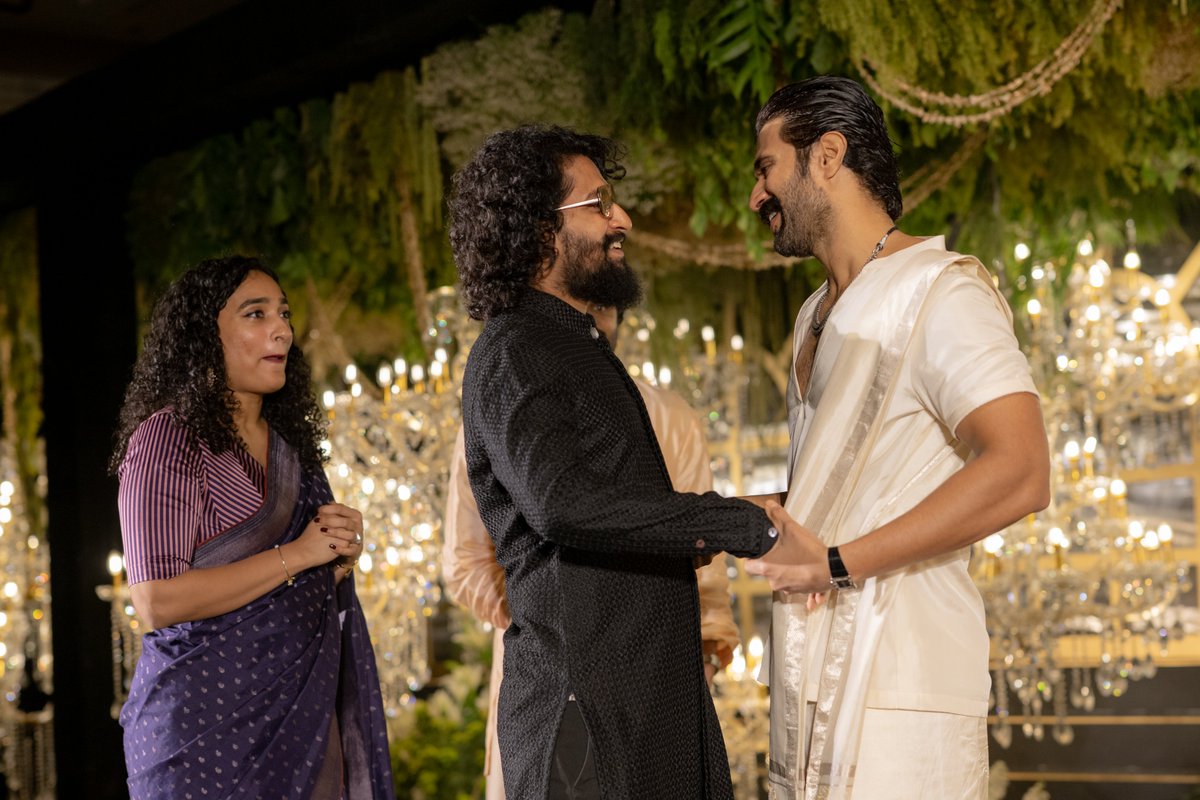 CineChitraalu's tweet image. Clicks of #RamCharan, #Venkatesh, #Nani and #RaviTeja at #ViroshReception. 

#Virosh