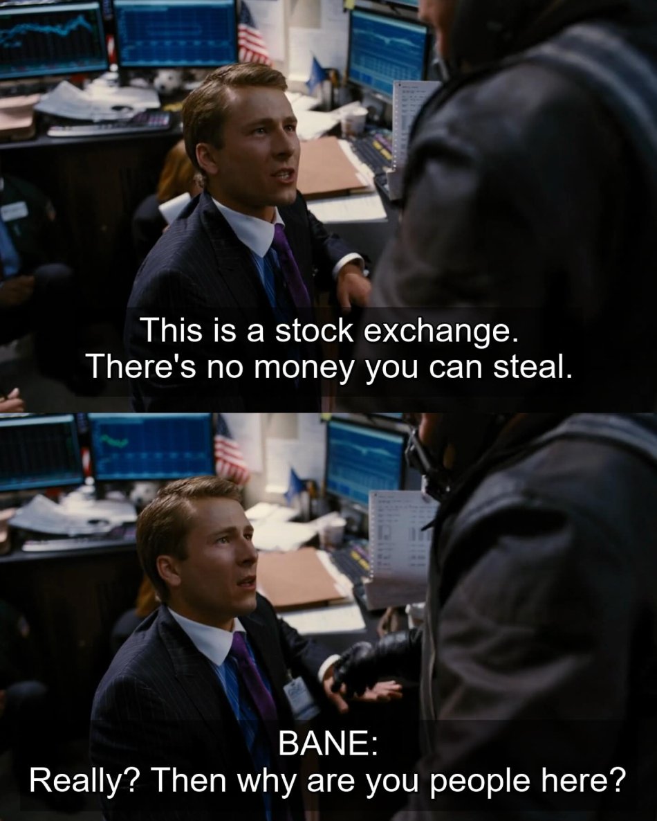 There are so many financial games being played that we don't even know ...