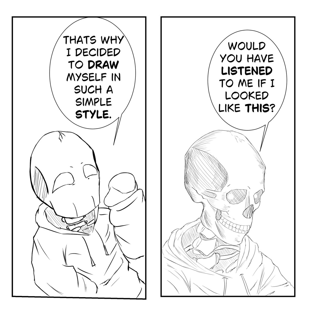 Why I decided on my little skeleton dude...
#artmoots #Trending #ComicArt #mangaart