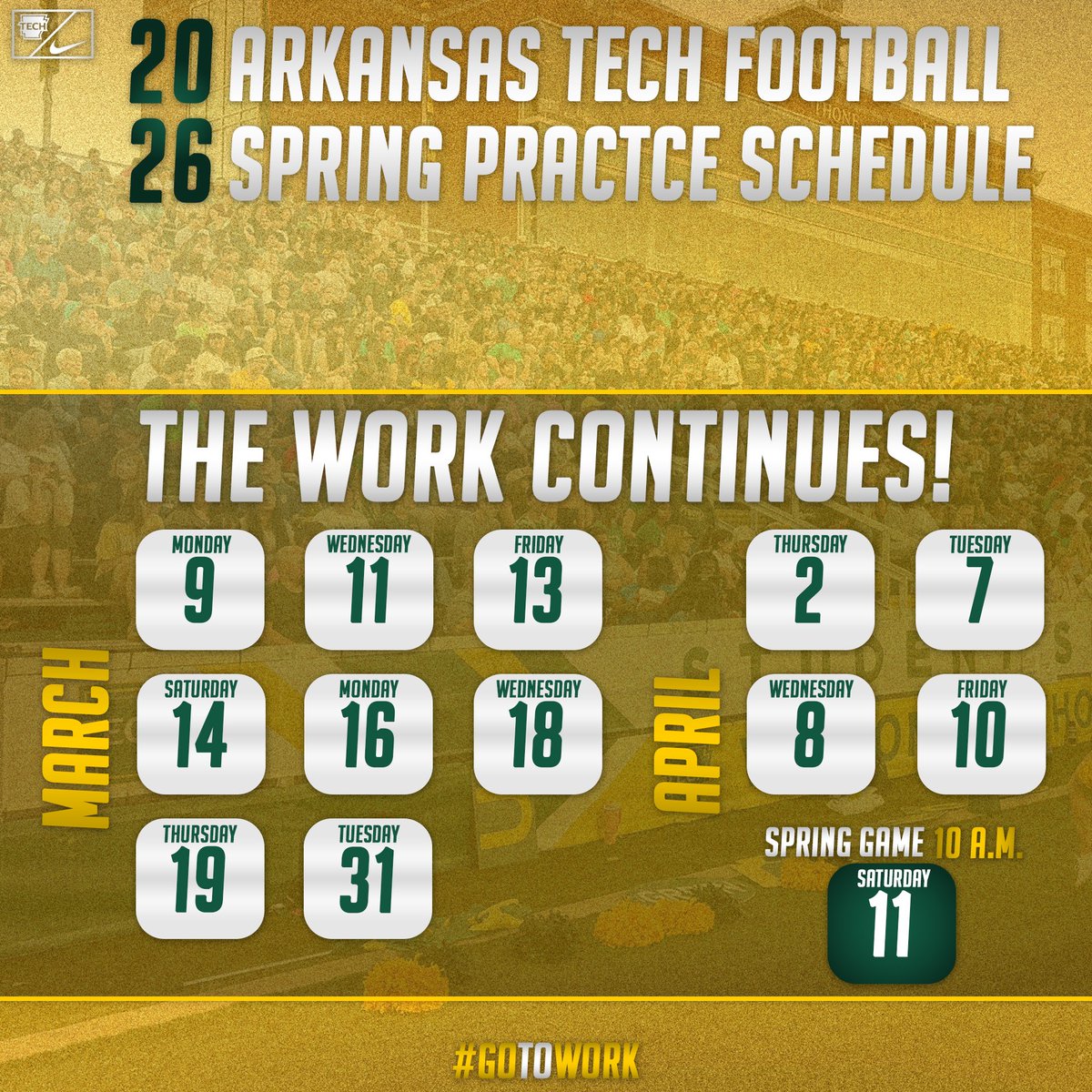 Arkansas Tech Football tweet media