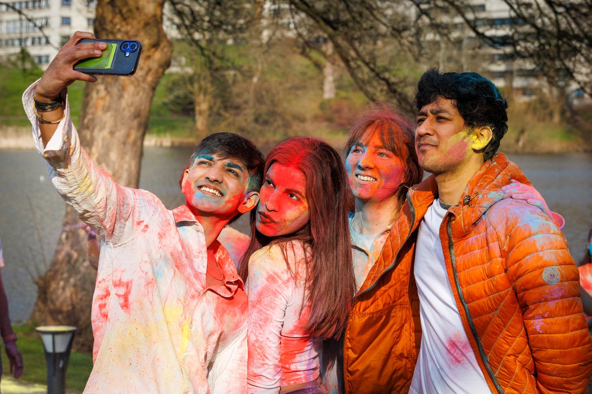 StirUni's tweet photo. Absolutely loving these shots from our #UofStirling #Holi Colour Run event today. ๐๐ ๐จ #BeConnected https://t.co/ZBCiaMGQu2