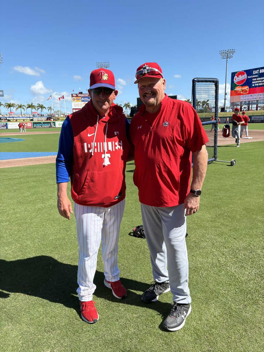 baseballcanada's tweet image. Two Canadian baseball legends 🙌

Rob Thomson 🇨🇦 Ernie Whitt