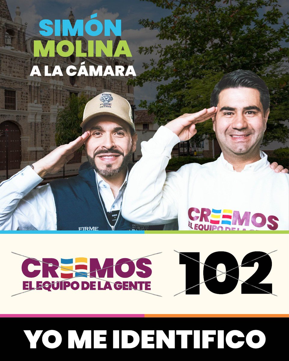 CREEMOS 102 Cámara ✅
Abelardo Presidente 🐯

Defendamos juntos a Antioquia 💪