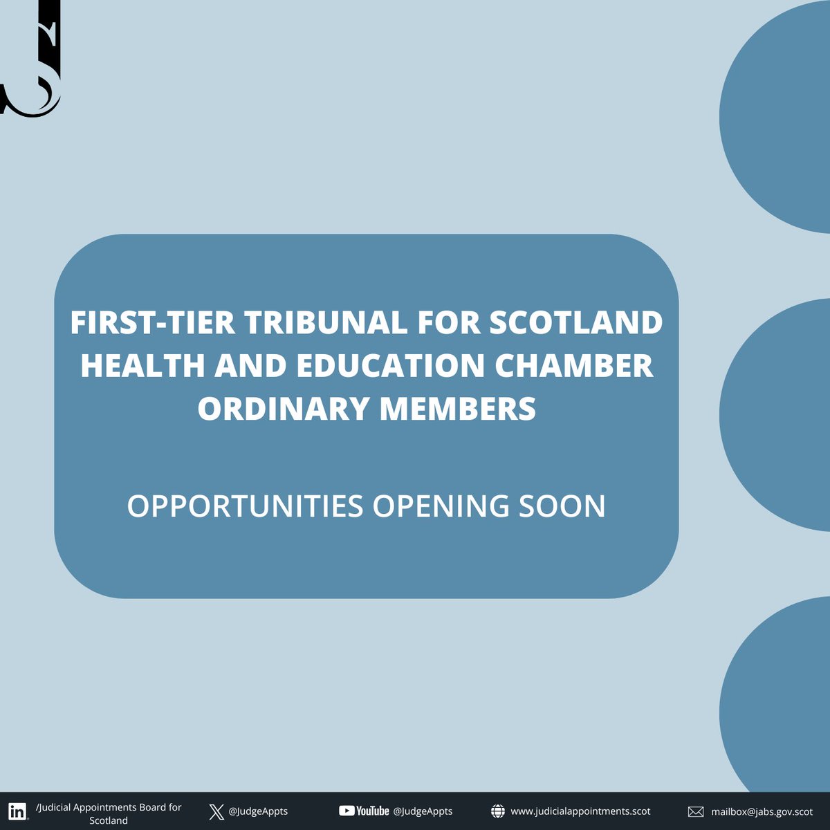 Judicial Appointments Board for Scotland tweet media