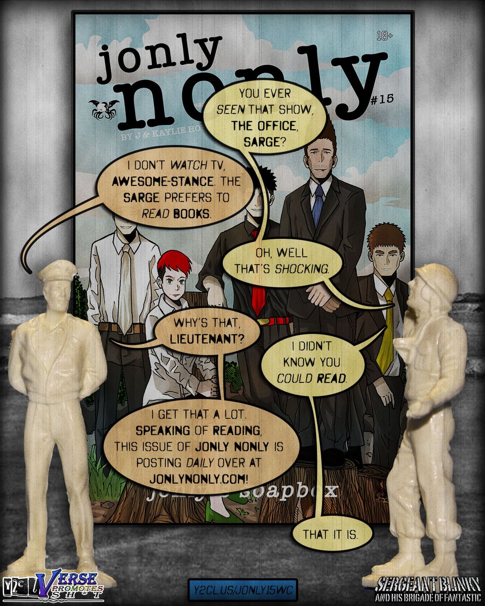 It's Jonly's turn to tell a story with the notebook, so of course he's gonna make it exciting! What? this takes place in an office building? BOOORRRIIINNNGGGG.
Pick up this issue over at SpoilerVerse.com