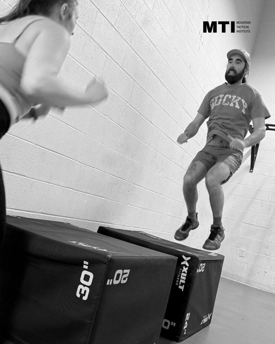 John and Liz grinding through yesterday’s Work Capacity effort between our campus board Lock &amp; Reach circuits. 

The effort included a short EMOM of 10x box jumps and 5x burpees.

Since the beginning of the cycle, all athletes have progressed to smaller holds for the Lock &amp; Reach